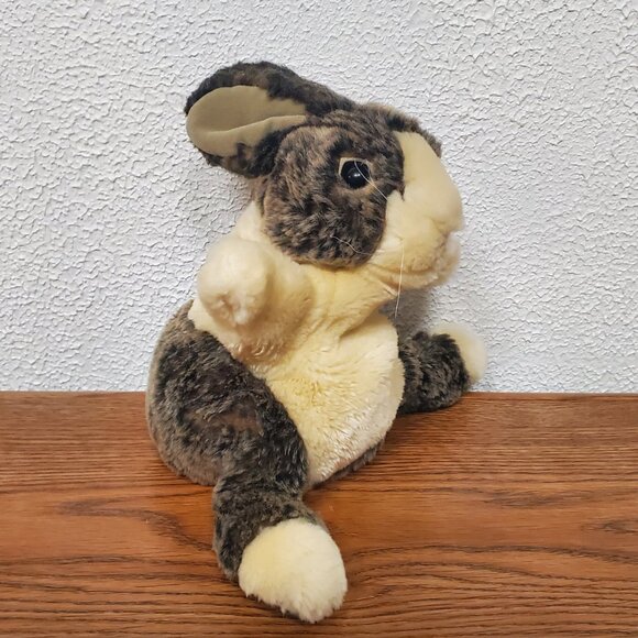 Plush 10" Folkmanis Baby Dutch Rabbit Hand Puppet - Picture 2 of 7